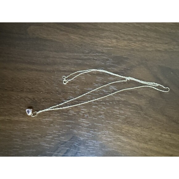 14K Solid Gold Minimalist 19” Chain 0.7mm with Dainty Pink Zircon Pendant - Picture 8 of 15